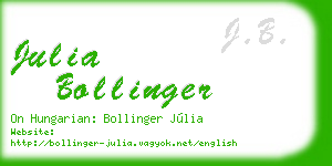julia bollinger business card